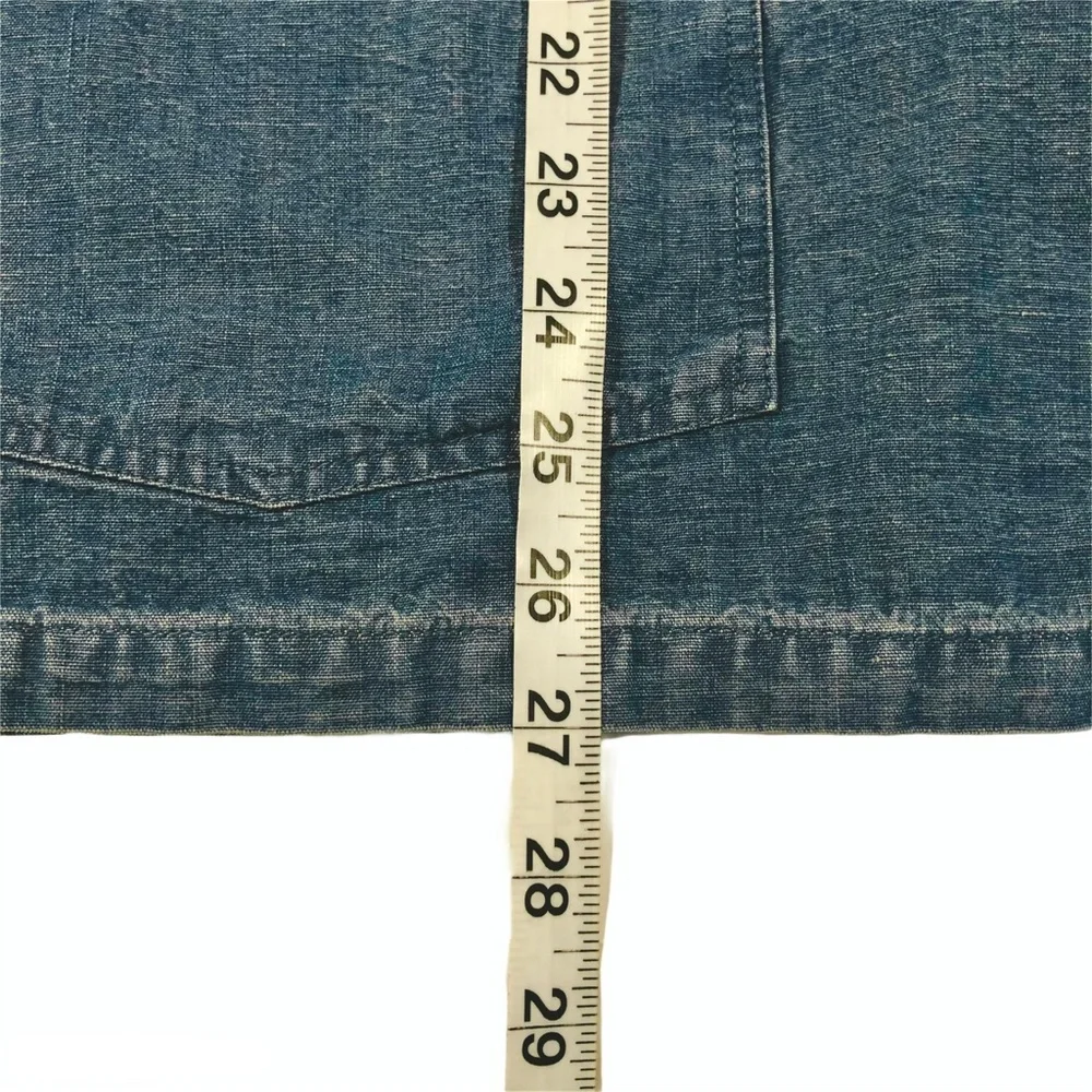 Ralph Lauren Double RRL Indigo Popover Workshirt M - Picture 9 of 13